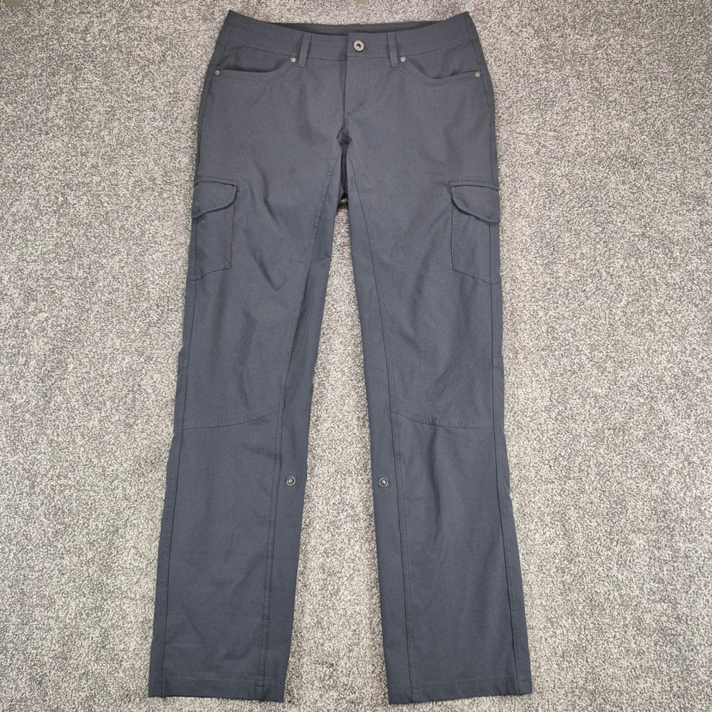 KUHL Freeflex Roll Up Pants Womens 8 Reg Gray Cargo Hiking Outdoor 6326